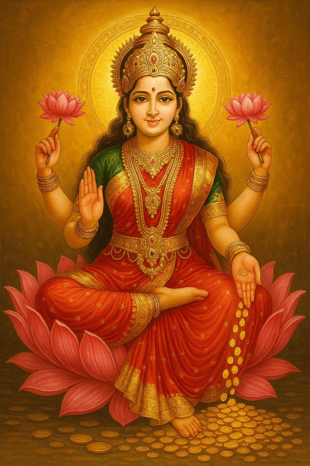 Dhan Laxmi Puja Offering Up